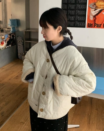 Vinson reversible quilted fleece jacket